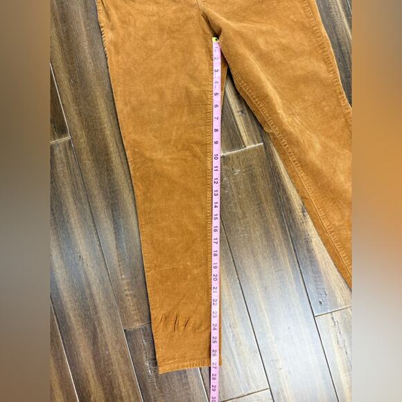 Size 10 Old Navy Tan/Golden Brown Rockstar High Rise Corduroy Pants Slacks - Picture 5 of 9